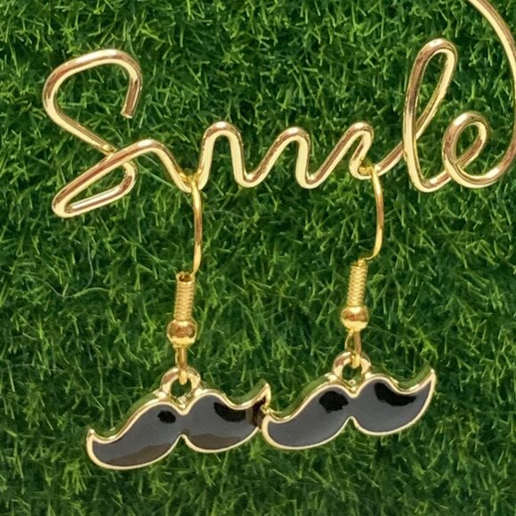 Mustache Earring, Mustache Jewelry, Cinco De Mayo Earring, Gift Idea - Picture 1 of 5
